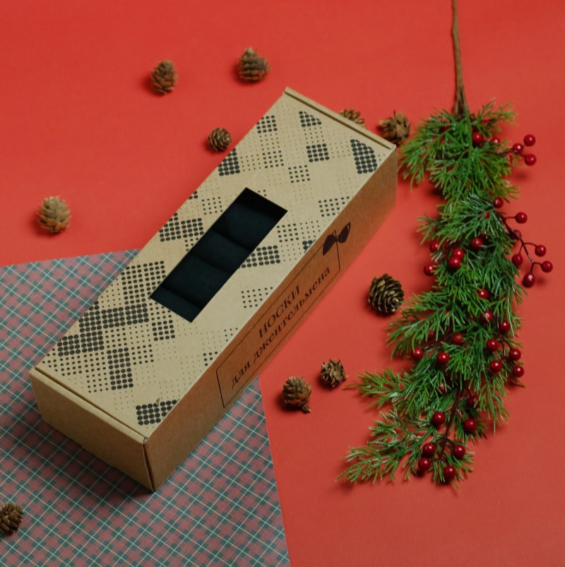 Подарочные коробки под носки