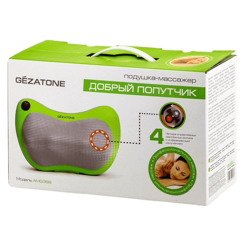 Упаковка для подушки-массажера, коробка с инструкцией