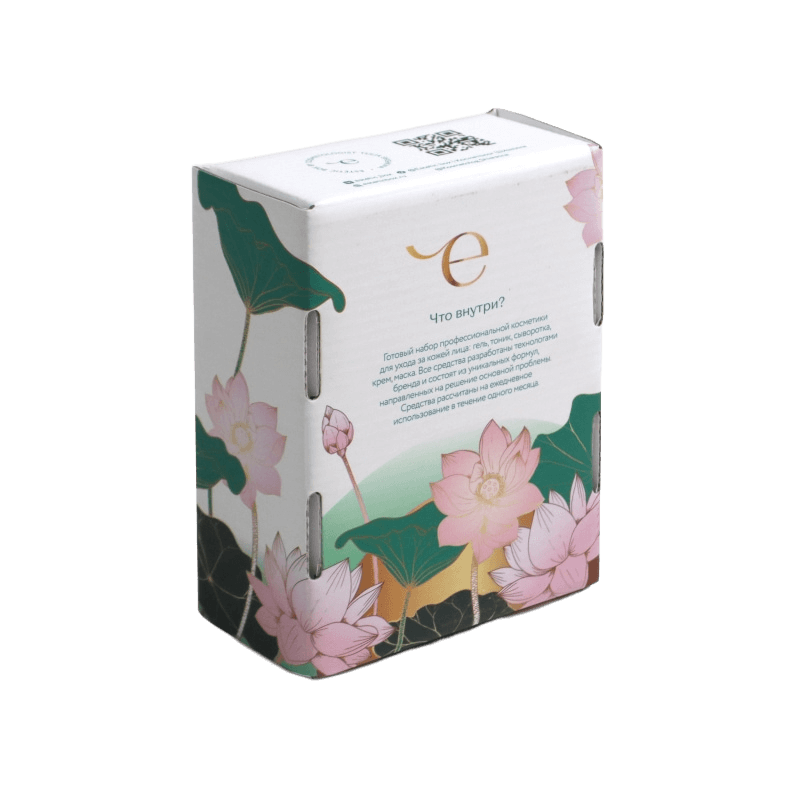 Сочетание ламинации и УФ-лака на примере коробки для косметики