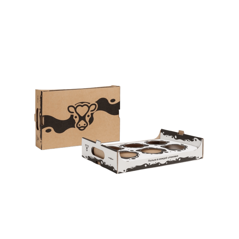 Лоток для молочной продукции с ложементом