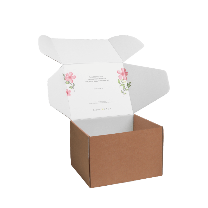 Упаковка для подарочного набора косметики