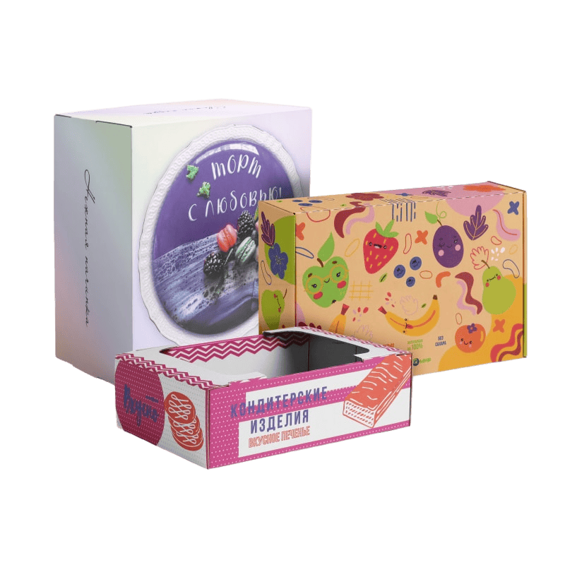 Коробки для кондитерских изделий