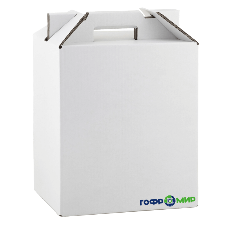 Коробка с ручкой из пятислойного гофрокартона