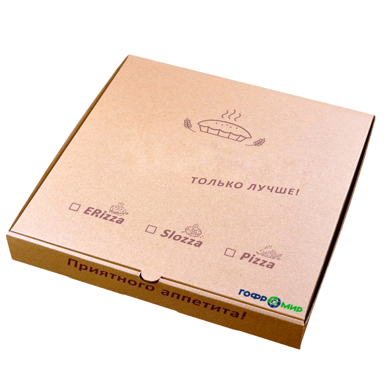 Коробка для пирога из гофрокартона