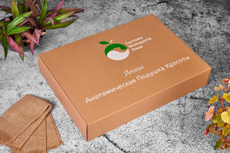 Коробка с пластиковой ручкой для анатомической подушки