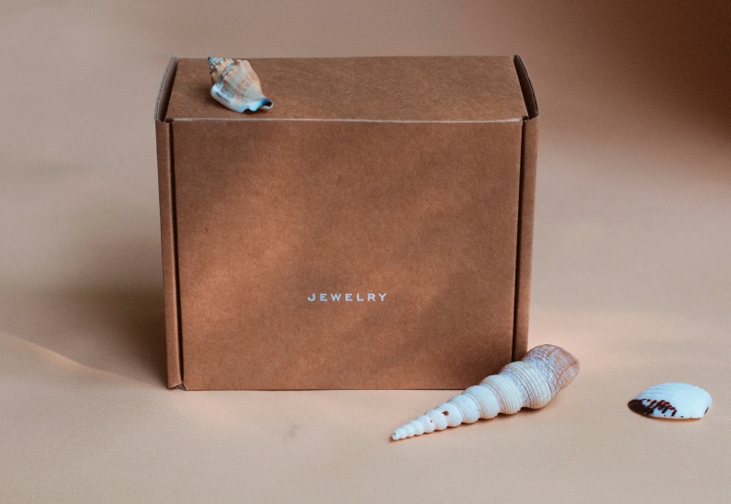 Самосборная коробка для ювелирных украшений