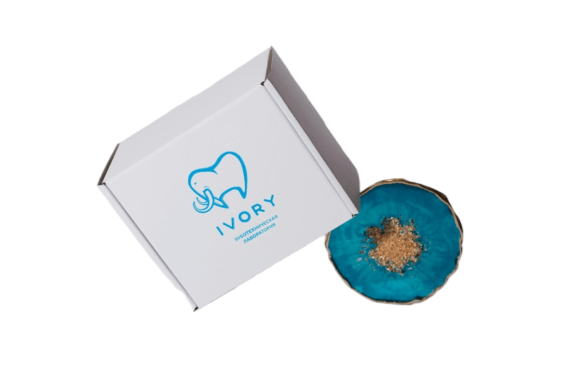 Белая коробка для зуботехнической лаборатории