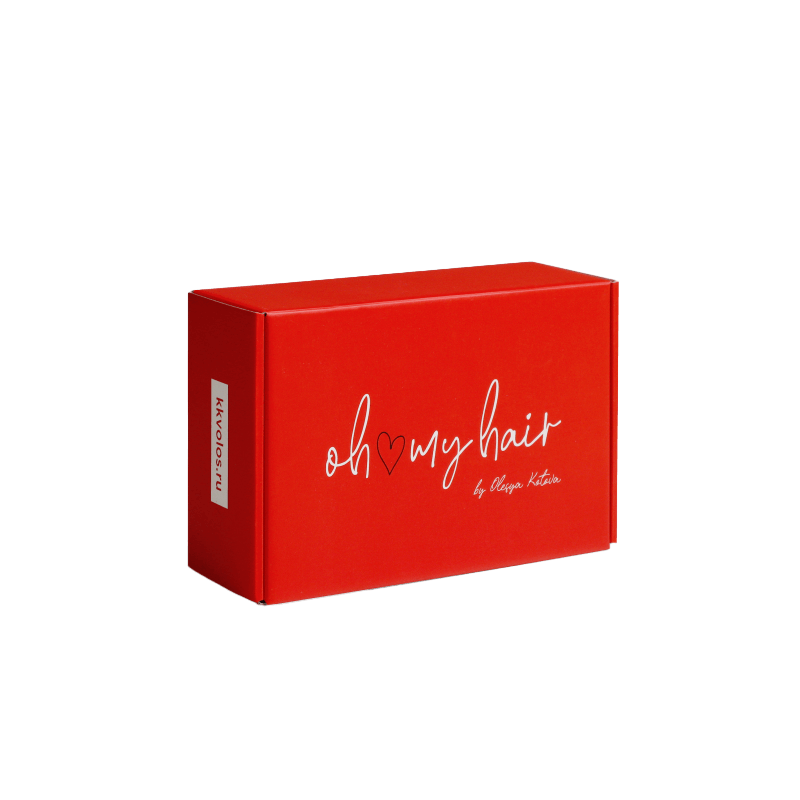 Кашированная коробка под уходовый набор для волос