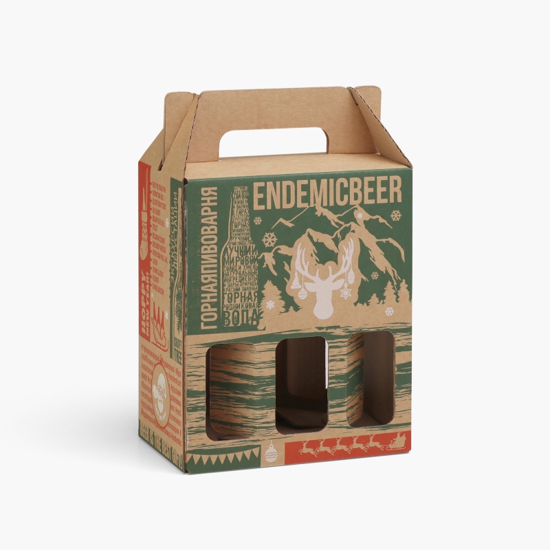 Картонная коробка под бутылочное пиво
