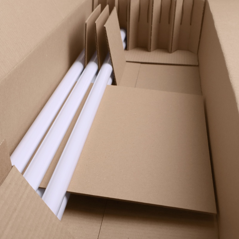 Коробка для утилизации ламп со специальным ложементом