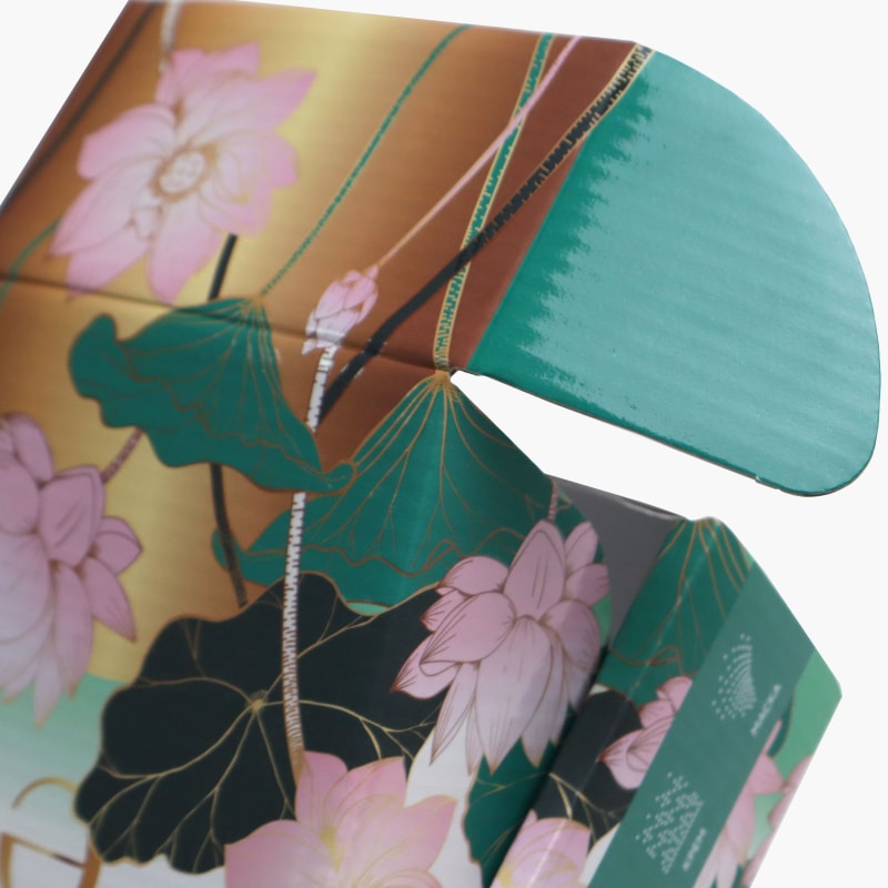 Сочетание ламинации и УФ-лака на примере коробки для косметики