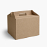 Картонная коробка с ручкой 300х250х240 Т24 B Бурый 0217