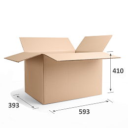 Картонная коробка 428х285х273 Т23 B Бурый 0201 – заказать в Санкт-Петербурге фото