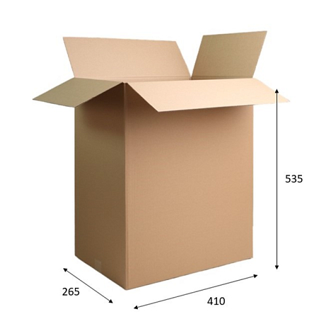 Картонная коробка 410х265х535 Т23 B Бурый 0201