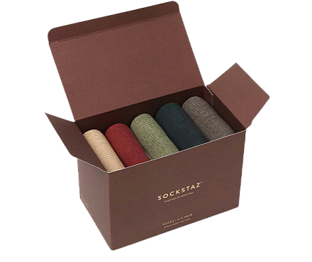 Упаковка для носков премиум-класса Фабрика упаковки в Москве - производство гофротары “ГофроМир” фото