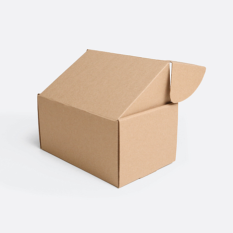Картонная коробка 190х130х100 Т23 E Бурый 0427