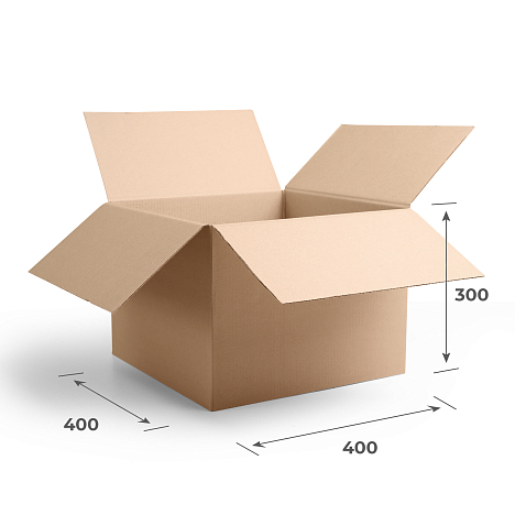 Картонная коробка 400х400х300 Т23 B Бурый 0201