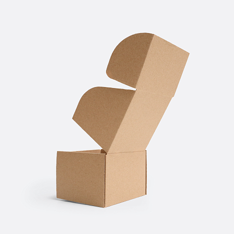 Картонная коробка 100х100х75 Т23 E Бурый 0427