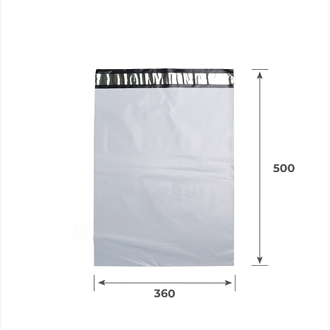 Курьер-пакет 360х500+40, 50 мкм, без печати, без кармана